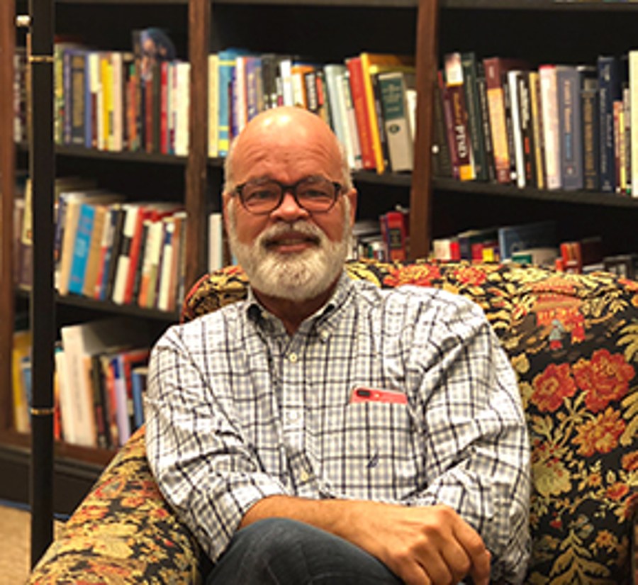 Sitting in my office.